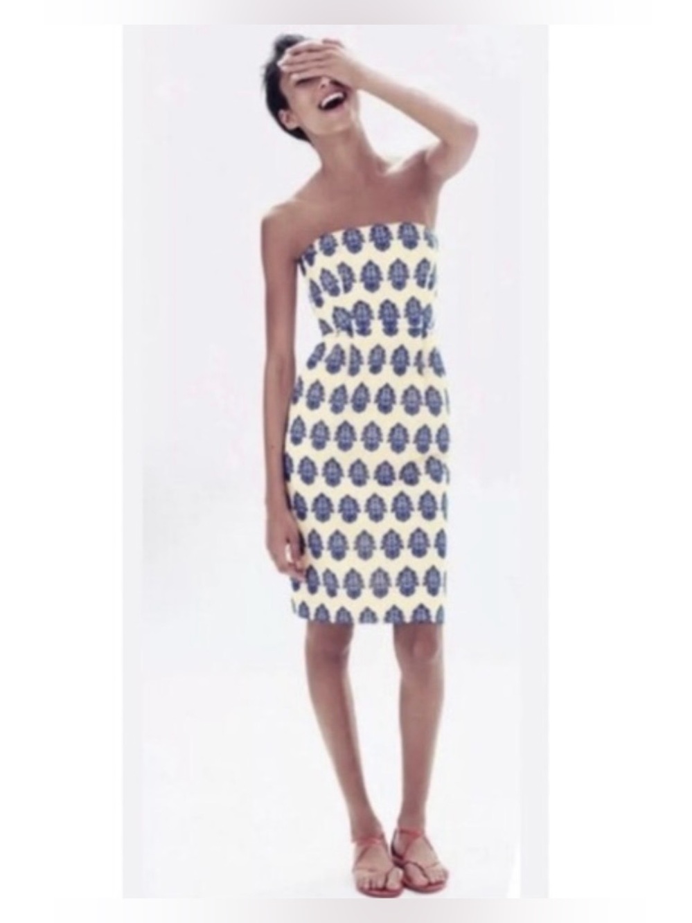 🍭 J. Crew Strapless Piligree Embroidered Dress 🍭